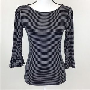 Ralph Lauren Top w/Black & White Striped